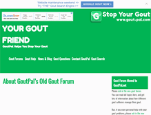 Tablet Screenshot of gout-pal.com